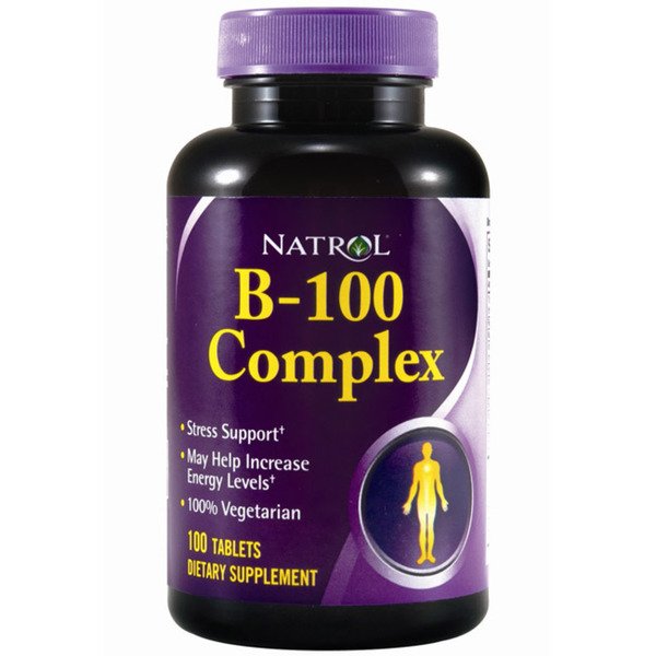 B-100 Complex, 100 шт, Natrol. Витамин B. Поддержание здоровья 
