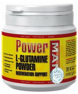 L-Glutamine Powder, 250 g, Power Man. Glutamina. Mass Gain recuperación Anti-catabolic properties 
