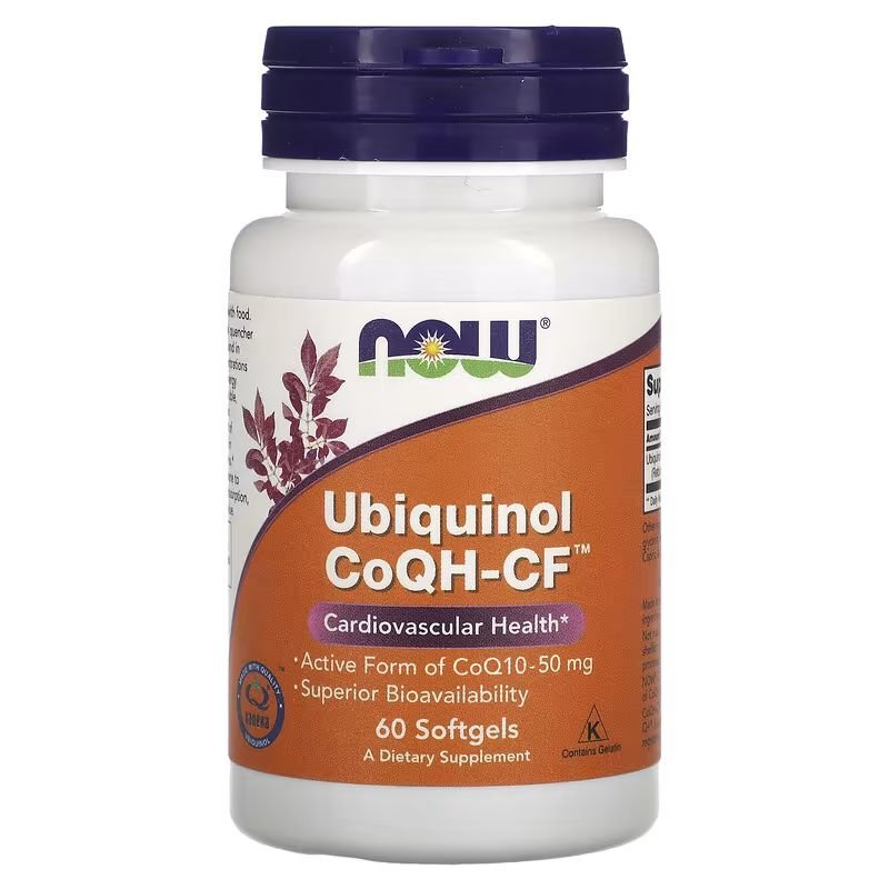 Now Натуральная добавка NOW Ubiquinol CoQH-CF, 60 капсул, , 