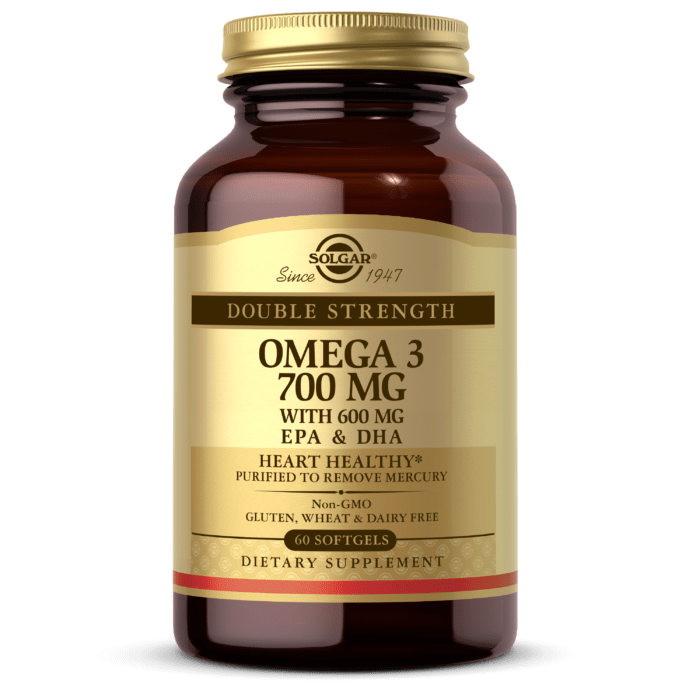 Омега 3 Solgar Omega 3 700 mg EPA & DHA (60 капс) рыбий жир солгар,  мл, Solgar. Омега 3 (Рыбий жир). Поддержание здоровья Укрепление суставов и связок Здоровье кожи Профилактика ССЗ Противовоспалительные свойства 