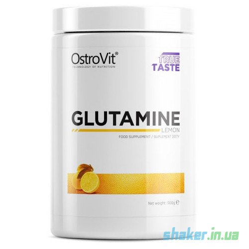 Глютамин OstroVit Glutamine (500 г) островит lemon,  мл, OstroVit. Глютамин. Набор массы Восстановление Антикатаболические свойства 