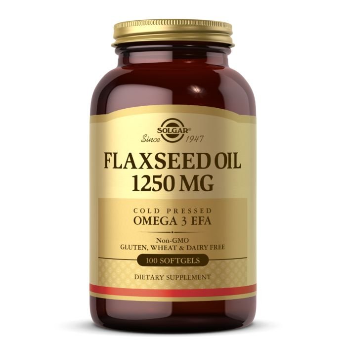 Жирные кислоты Solgar Flaxseed Oil 1250 mg, 100 капсул,  мл, Solgar. Жирные кислоты (Omega). Поддержание здоровья 