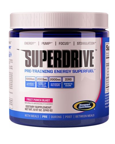 Superdrive, 240 g, Gaspari Nutrition. Pre Entreno. Energy & Endurance 