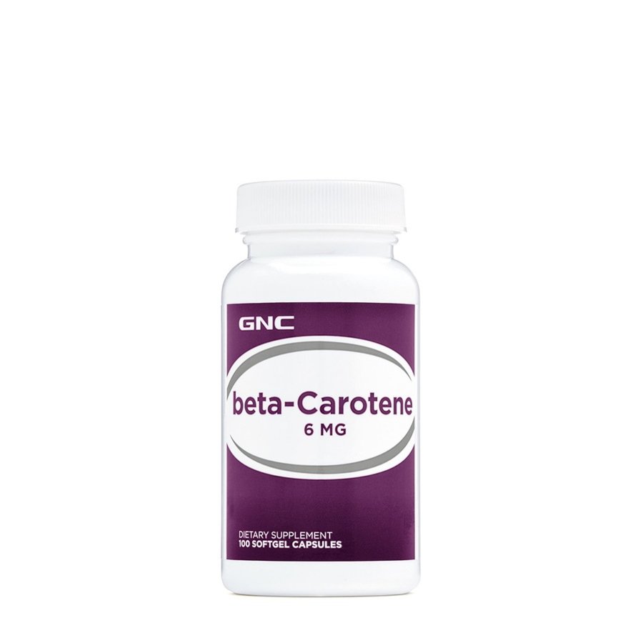 Витамины и минералы GNC Beta Carotene 6 mg, 100 капсул,  ml, GNC. Vitamins and minerals. General Health Immunity enhancement 