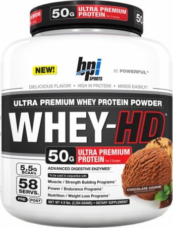 Whey HD, 2204 g, BPi Sports. Mezcla de proteínas de suero de leche. 