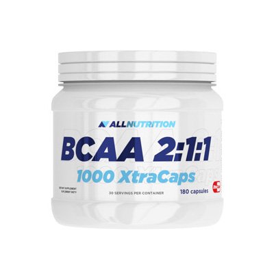 AllNutrition BCAA 2:1:1 1000 Xtra Caps 180 капс Без вкуса,  ml, AllNutrition. BCAA. Weight Loss स्वास्थ्य लाभ Anti-catabolic properties Lean muscle mass 