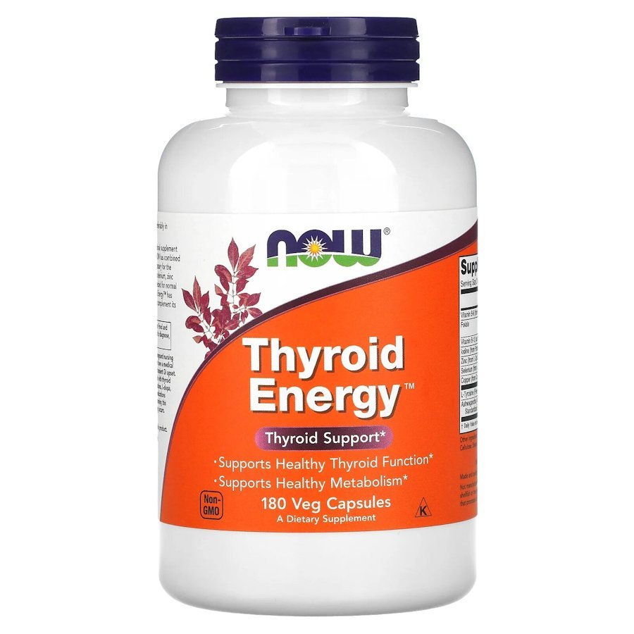 Now Натуральная добавка NOW Thyroid Energy, 180 вегакапсул, , 
