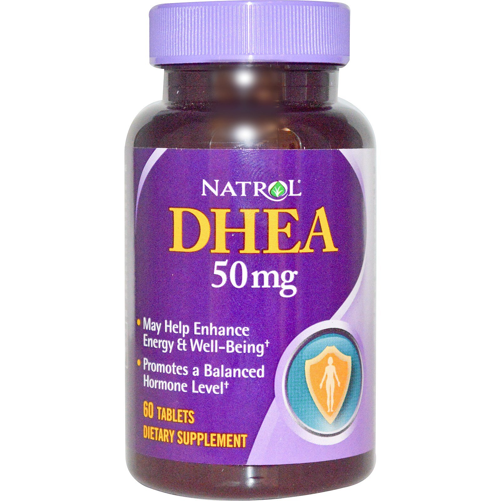 DHEA 50 mg, 60 шт, Natrol. Бустер тестостерона. Поддержание здоровья Повышение либидо Aнаболические свойства Повышение тестостерона 