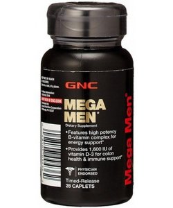 Mega Men, 28 pcs, GNC. Vitamin Mineral Complex. General Health Immunity enhancement 