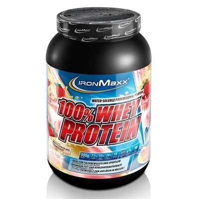 100% Whey Protein, 900 g, IronMaxx. Whey Concentrate. Mass Gain recovery Anti-catabolic properties 