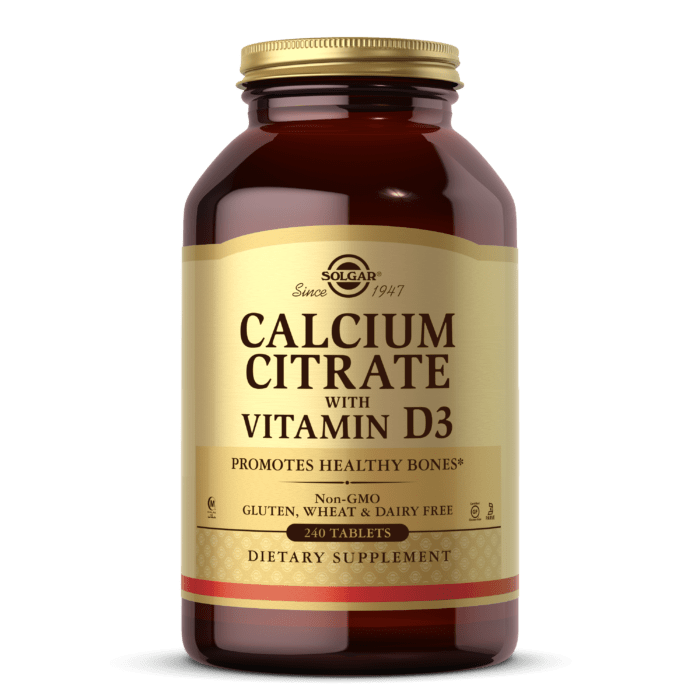 Цитрат Кальция + Витамин D3, Calcium Citrate with Vitamin D3, Solgar, 240 таблеток,  мл, Solgar. Витамин D. 