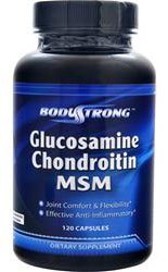 Glucosamine Chondroitin MSM, 120 шт, BodyStrong. Хондропротекторы. Поддержание здоровья Укрепление суставов и связок 