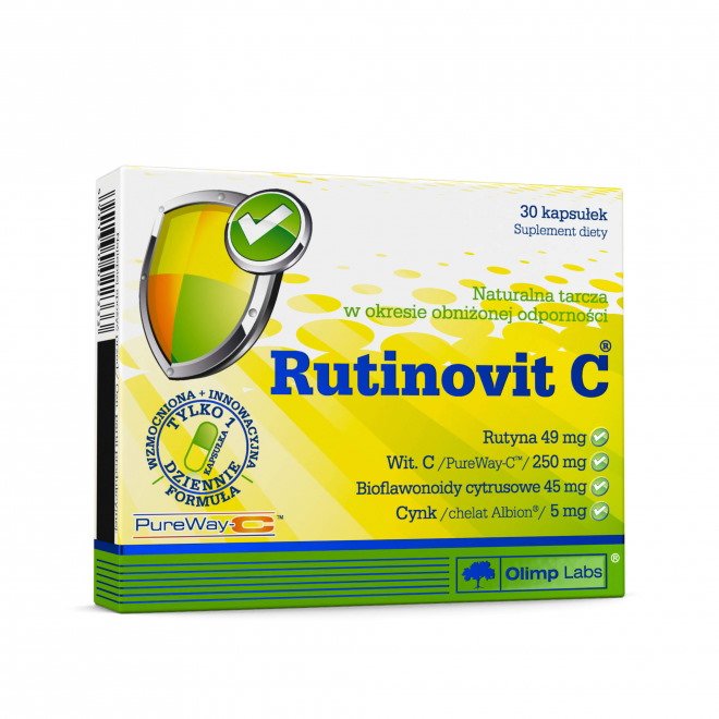Витамины и минералы Olimp Rutinovit C, 30 капсул,  ml, Olimp Labs. Vitaminas y minerales. General Health Immunity enhancement 
