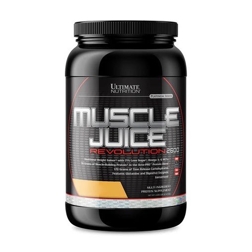 Гейнер Ultimate Muscle Juice Revolution 2600, 2.12 кг Шоколад,  ml, Ultimate Nutrition. Gainer. Mass Gain Energy & Endurance recovery 