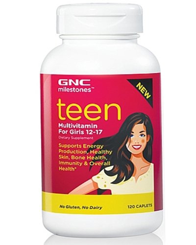 Milestones Teen Multivitamin For Girls, 120 pcs, GNC. Vitamin Mineral Complex. General Health Immunity enhancement 