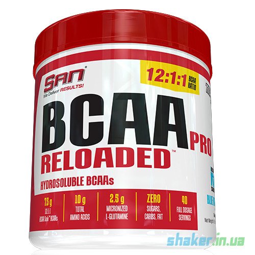 БЦАА SAN BCAA Pro Reloaded (114 г) сан  strawberry-kiwi,  мл, San. BCAA. Снижение веса Восстановление Антикатаболические свойства Сухая мышечная масса 