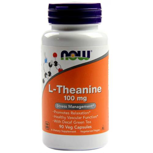 L-Theanine 100 mg, 90 pcs, Now. Theanine. 