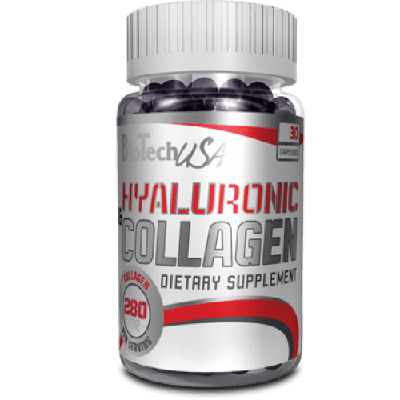 Hyaluronic&Collagen, 30 шт, BioTech. Коллаген. Поддержание здоровья Укрепление суставов и связок Здоровье кожи 