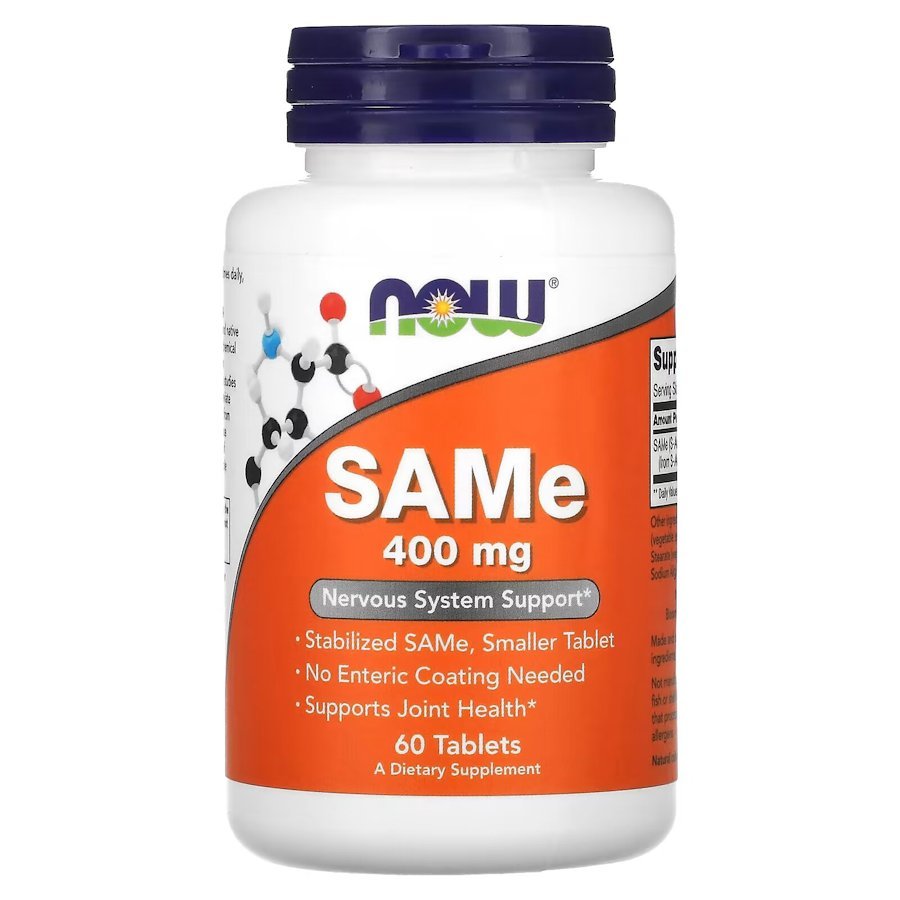 Now Аминокислота NOW SAMe 400 mg, 60 таблеток, , 