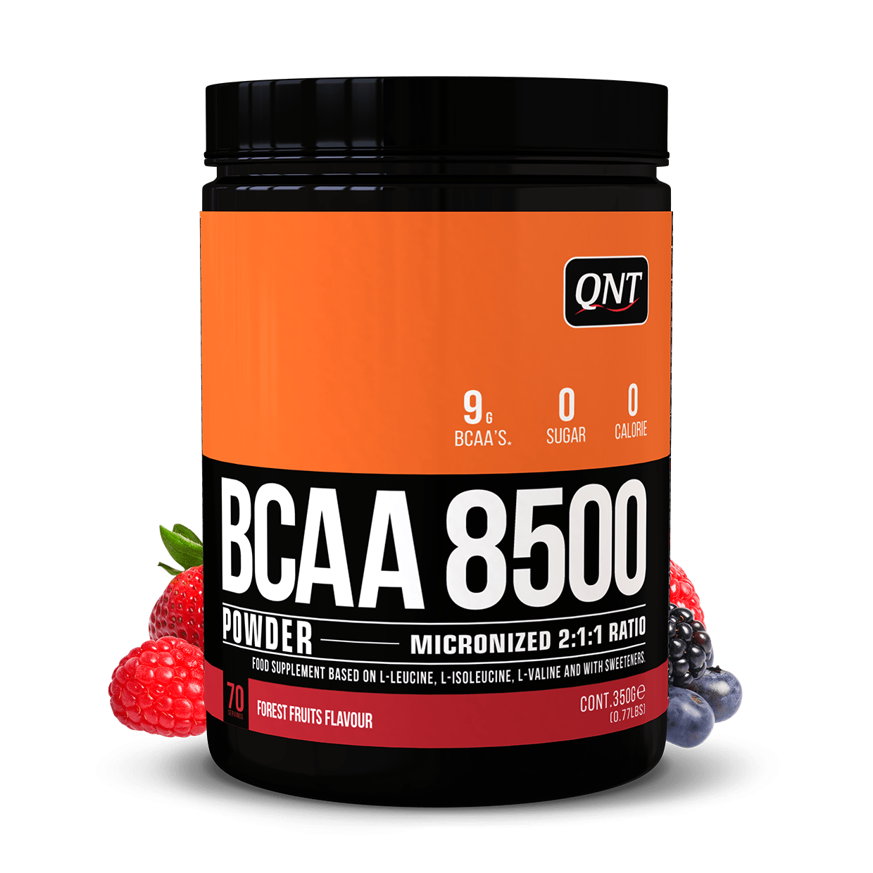 QNT БЦАА QNT BCAA 8500 mg 350 грамм Лесные фрукты, , 