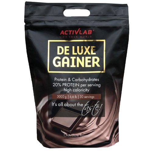 Гейнер Activlab De Luxe Gainer, 3 кг Шоколад,  ml, ActivLab. Gainer. Mass Gain Energy & Endurance स्वास्थ्य लाभ 