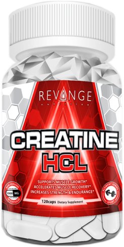 REVANGE  Creatine HCL 120 шт. / 120 servings,  мл, Revange. Креатин. Набор массы Энергия и выносливость Увеличение силы 