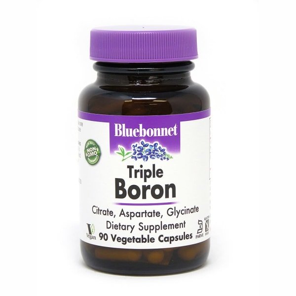 Витамины и минералы Bluebonnet Triple Boron 3 mg, 90 вегакапсул,  мл, Bluebonnet Nutrition. Витамины и минералы. Поддержание здоровья Укрепление иммунитета 