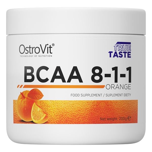 BCAA OstroVit BCAA 8-1-1, 200 грамм Апельсин,  ml, OstroVit. BCAA. Weight Loss recovery Anti-catabolic properties Lean muscle mass 