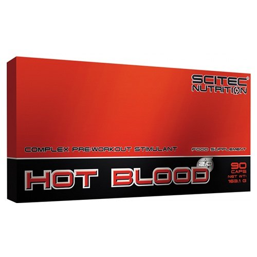 Hot Blood 2.0, 90 шт, Scitec Nutrition. Предтренировочный комплекс. Энергия и выносливость 