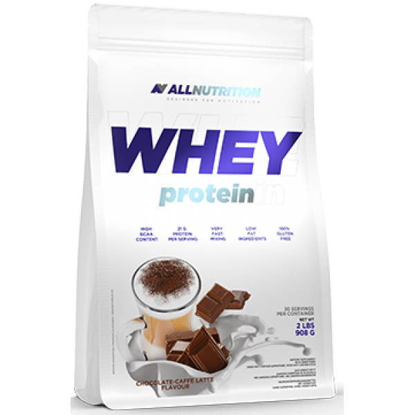 Сывороточный протеин концентрат AllNutrition Whey Protein (900 г) алл нутришн Caffe Latte Chocolate,  мл, AllNutrition. Сывороточный концентрат