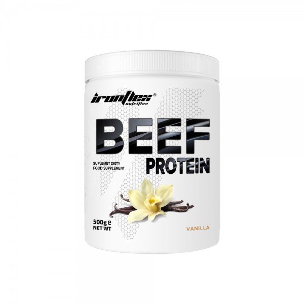 Протеин IronFlex Beef Protein, 500 грамм Ваниль,  ml, IronFlex. Proteína. Mass Gain recuperación Anti-catabolic properties 