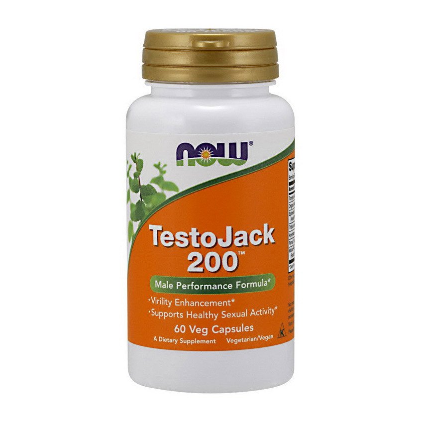 Бустер тестостерона Now Foods Testo Jack 200 (60 капс) нау фудс тесто джек,  мл, Now. Бустер тестостерона. Поддержание здоровья Повышение либидо Aнаболические свойства Повышение тестостерона 