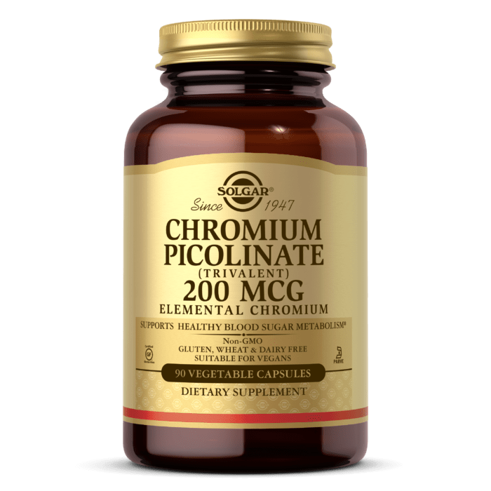 Хром пиколинат Solgar Chromium Picolinate 200 mcg (90 капс) солгар,  ml, Solgar. Chromium picolinate. Weight Loss Glucose metabolism regulation Appetite reducing 