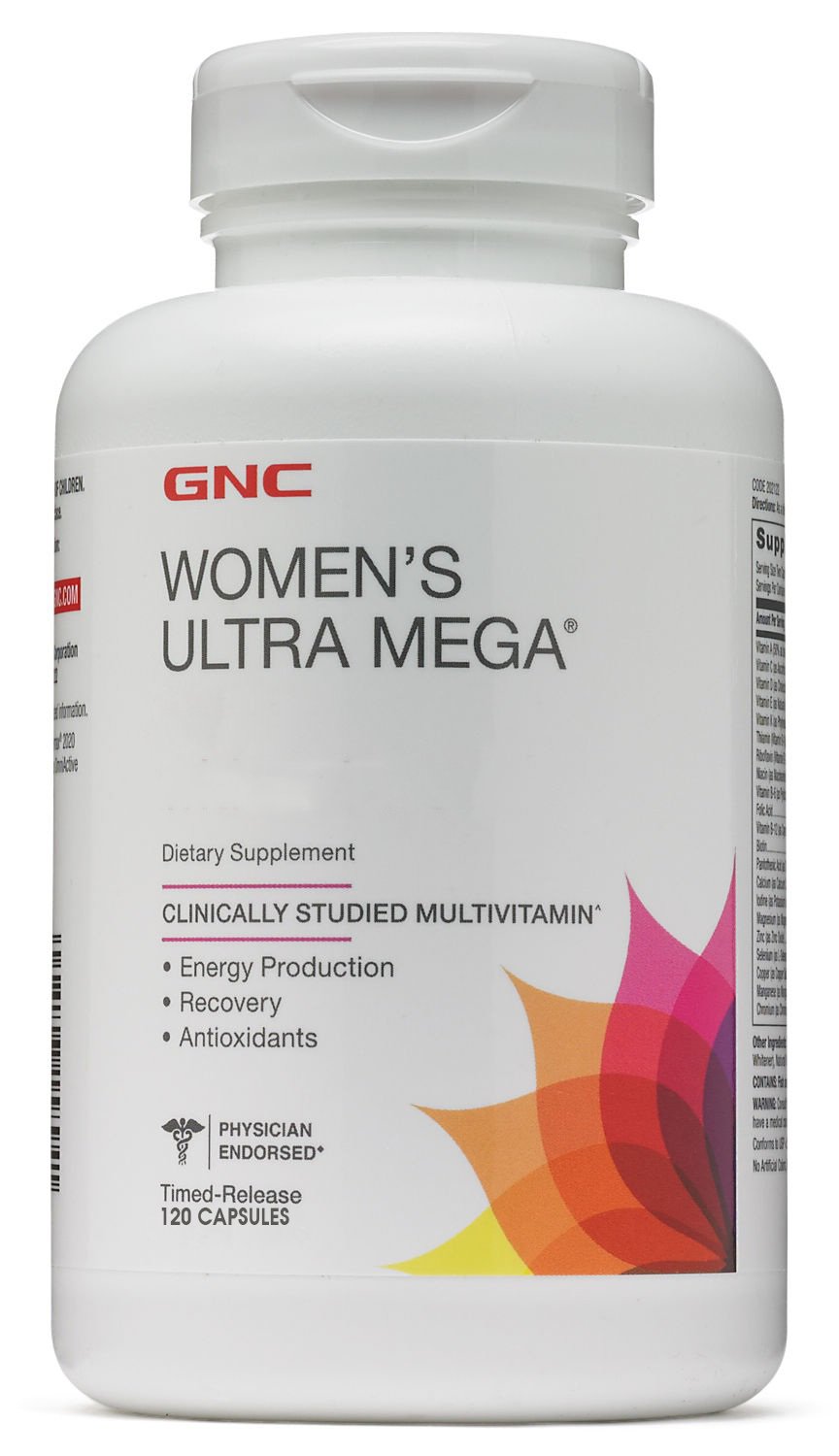 Витамины и минералы GNC Women's Ultra Mega, 120 капсул,  мл, GNC. Витамины и минералы. Поддержание здоровья Укрепление иммунитета 