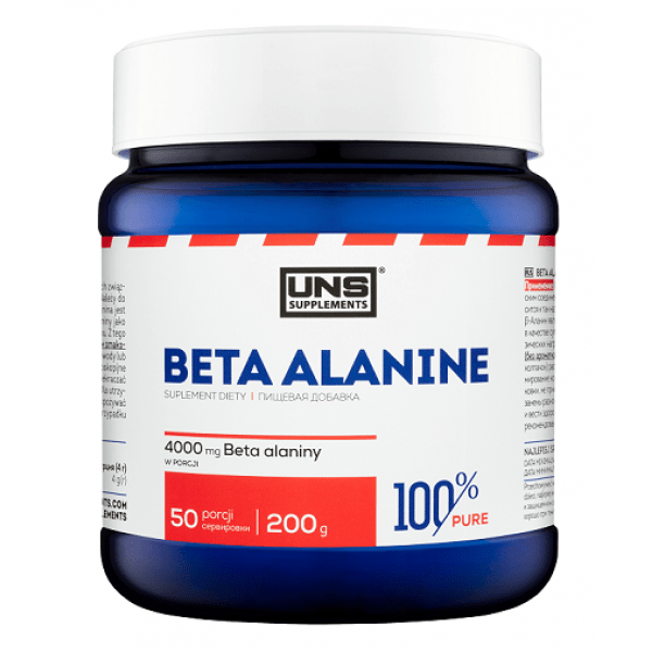 Бета аланин UNS 100% Pure BETA-ALANINE (200 г) юнс без вкуса,  мл, UNS. Бета-Аланин. 