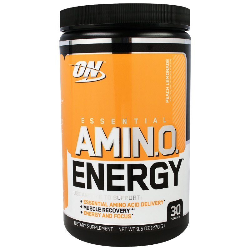 Предтренировочный комплекс Optimum Essential Amino Energy, 270 грамм Персиковый лимонад,  мл, Optimum Nutrition. Предтренировочный комплекс. Энергия и выносливость 