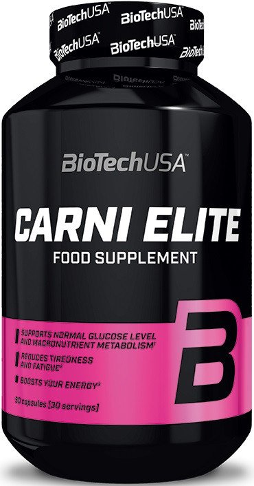 Л-карнитин Biotech Carni Elite 90 капсул,  ml, BioTech. L-carnitina. Weight Loss General Health Detoxification Stress resistance Lowering cholesterol Antioxidant properties 