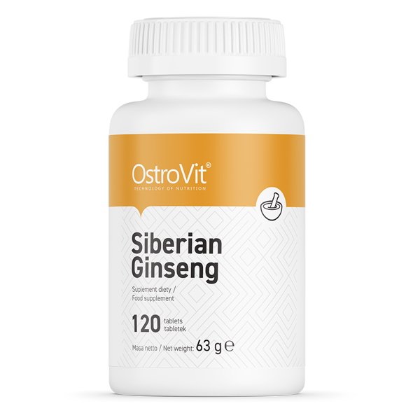 Натуральная добавка OstroVit Siberian Ginseng, 120 таблеток, СРОК 08.22,  ml, OstroVit. Natural Products. General Health 