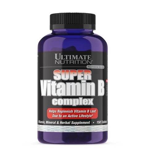 Витамины и минералы Ultimate Super Vitamin B-Complex, 150 таблеток,  мл, Ultimate Nutrition. Витамины и минералы. Поддержание здоровья Укрепление иммунитета 