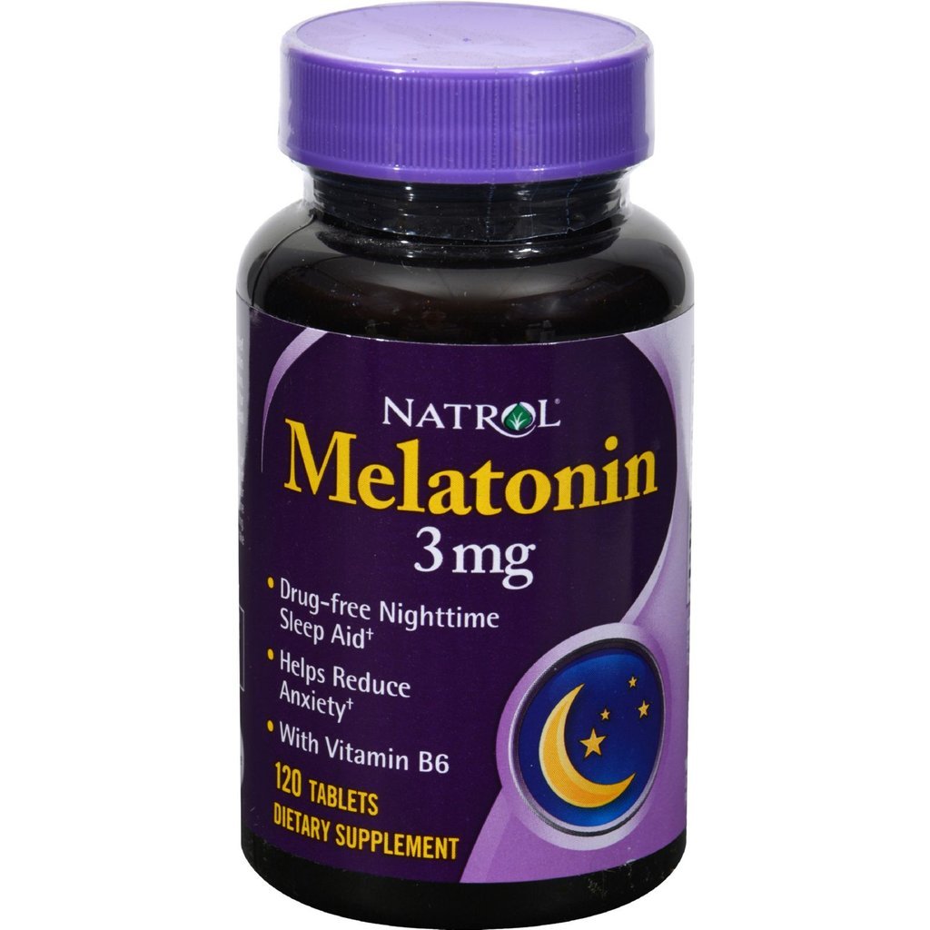 Melatonin 3 mg, 120 piezas, Natrol. Melatoninum. Improving sleep recuperación Immunity enhancement General Health 