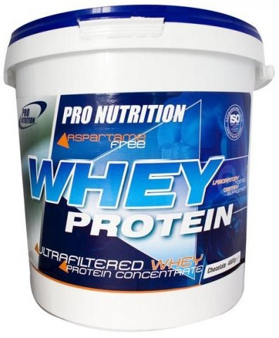Whey Protein, 4000 g, Pro Nutrition. Whey Concentrate. Mass Gain recovery Anti-catabolic properties 