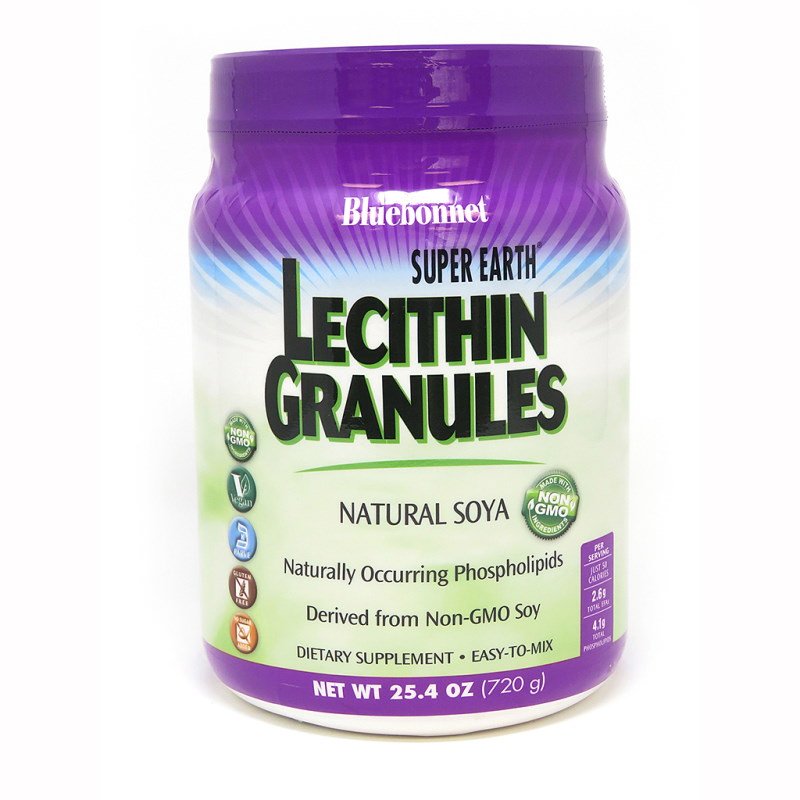 Натуральная добавка Bluebonnet Super Earth Lecithin Granules, 720 грамм,  ml, Bluebonnet Nutrition. Natural Products. General Health 