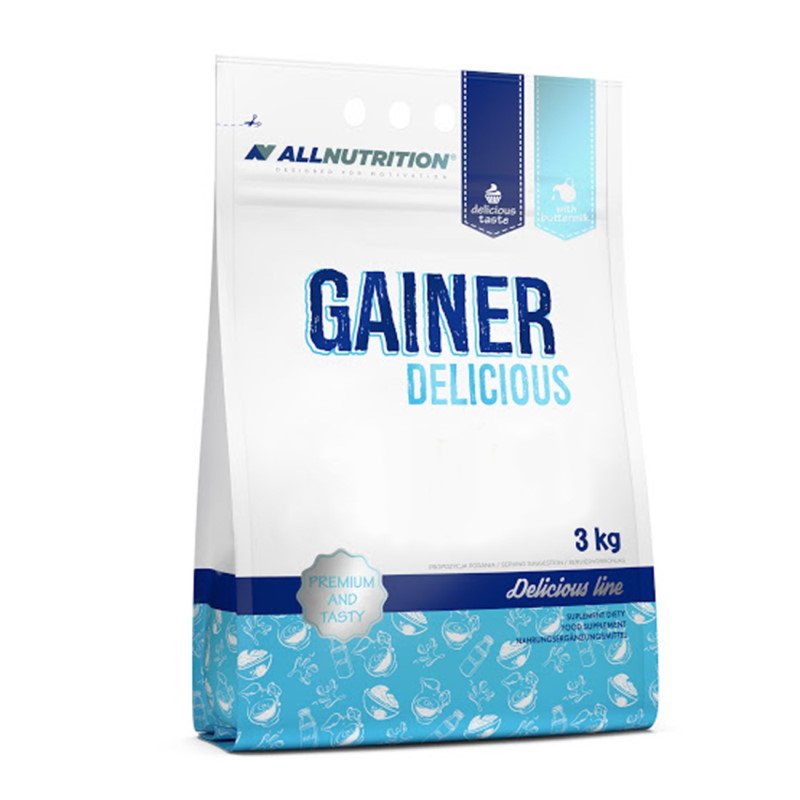 Гейнер AllNutrition Gainer Delicious, 3 кг Карамель,  мл, AllNutrition. Гейнер. Набор массы Энергия и выносливость Восстановление 