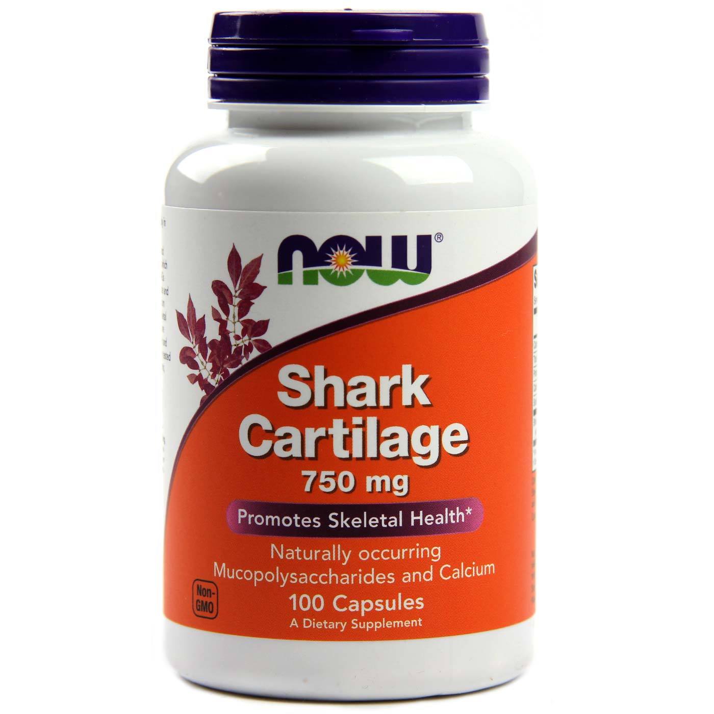 Shark Cartilage, 100 шт, Now. Спец препараты. 