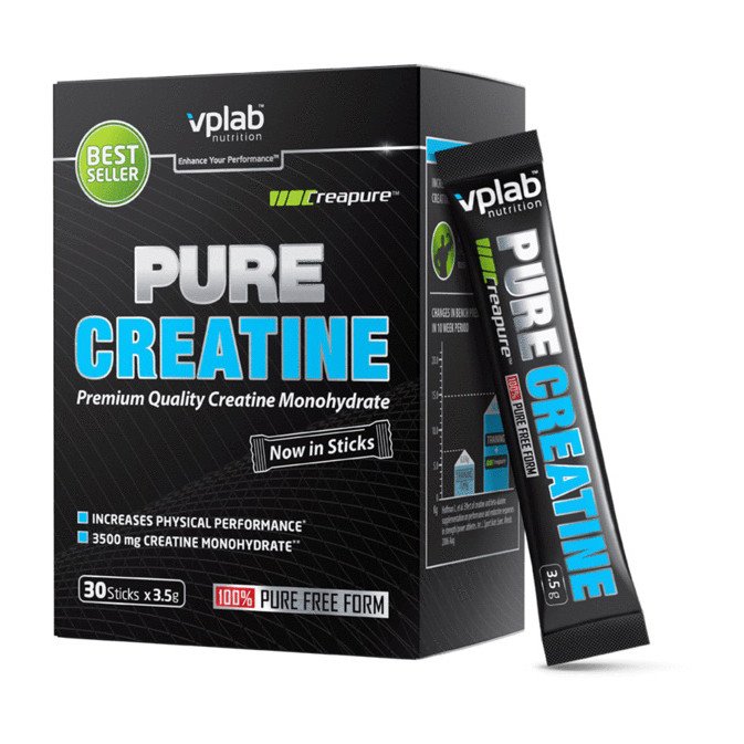VPLab Креатин моногидрат VP Lab Pure Creatine (30 пакетиков*3,5 г) вп лаб unflavored, , 0.035 