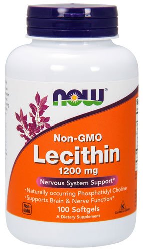 NOW Lecithin 1200 mg 100 капс Без вкуса,  ml, Now. Lecithin. General Health 