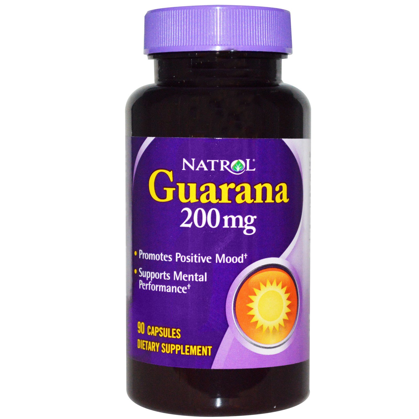 Guarana, 90 piezas, Natrol. Guarana. Weight Loss Energy & Endurance Appetite reducing Strength enhancement 
