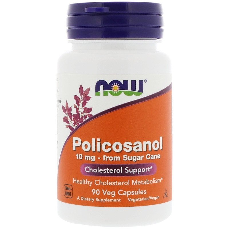 NOW Foods Policosanol 10 mg 90 caps,  мл, Now. Спец препараты. 
