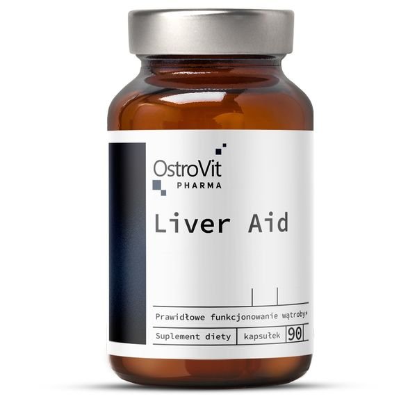 Натуральная добавка OstroVit Pharma Liver Aid, 90 капсул,  мл, OstroVit. Hатуральные продукты. Поддержание здоровья 