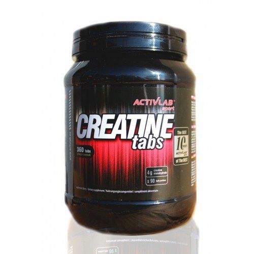 Creatine Tabs, 360 pcs, ActivLab. Creatine monohydrate. Mass Gain Energy & Endurance Strength enhancement 